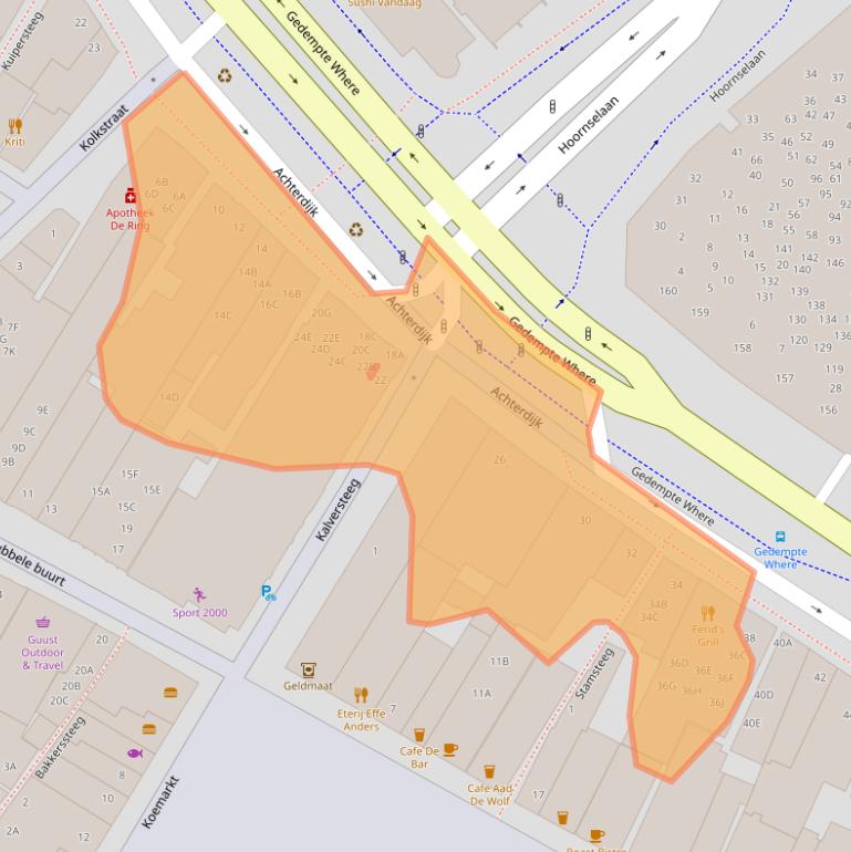 Kaart van postcodegebied 1441DH.