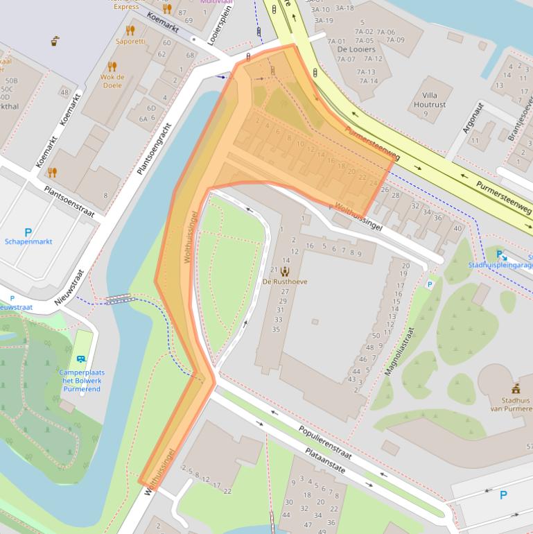 Kaart van postcodegebied 1441DL.