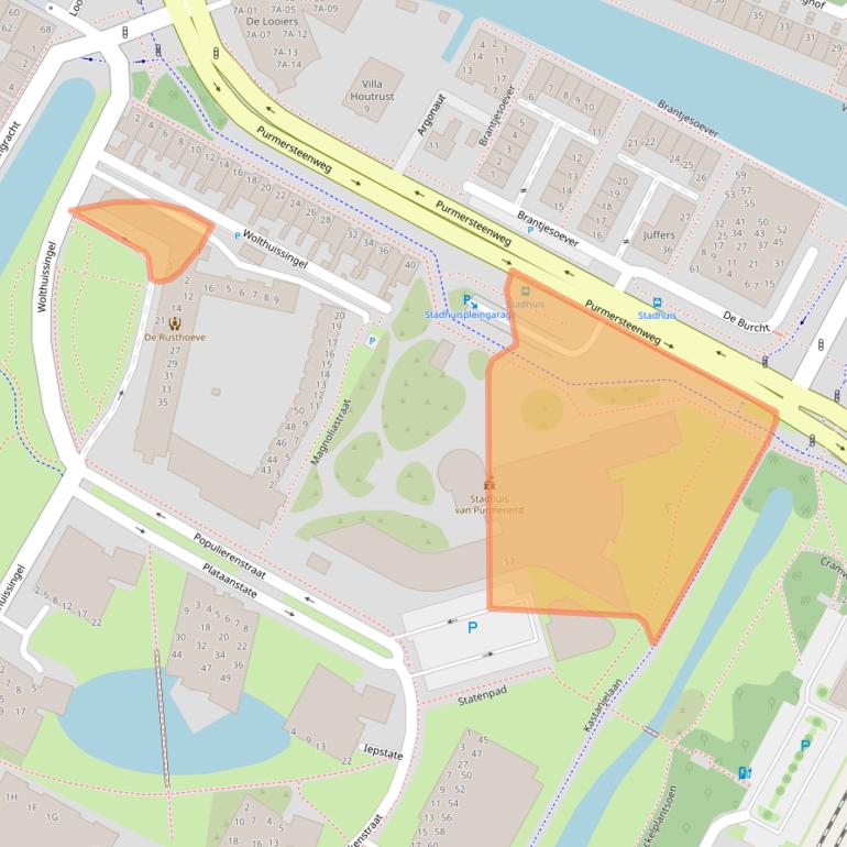 Kaart van postcodegebied 1441DP.