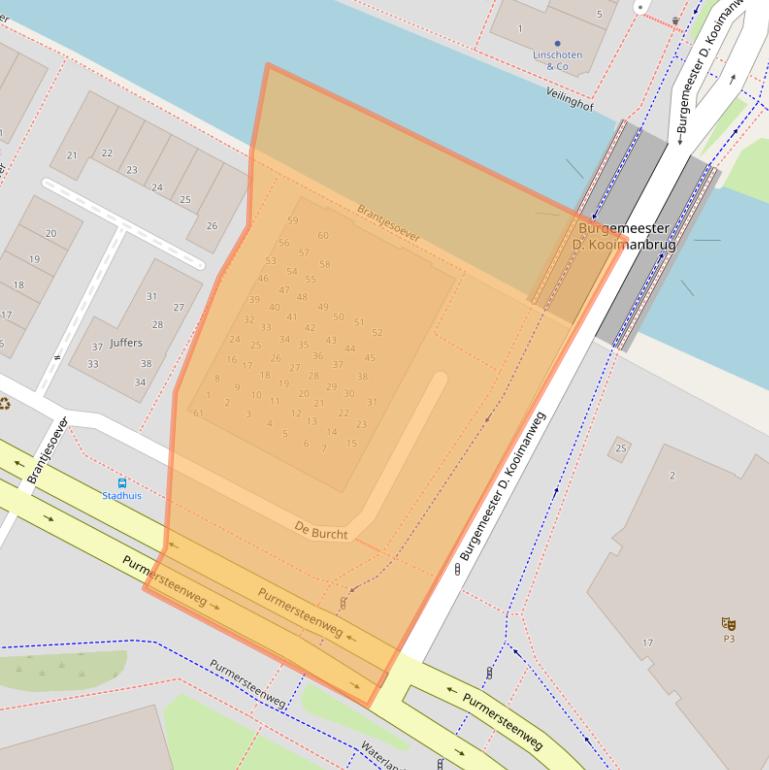 Kaart van postcodegebied 1441DX.