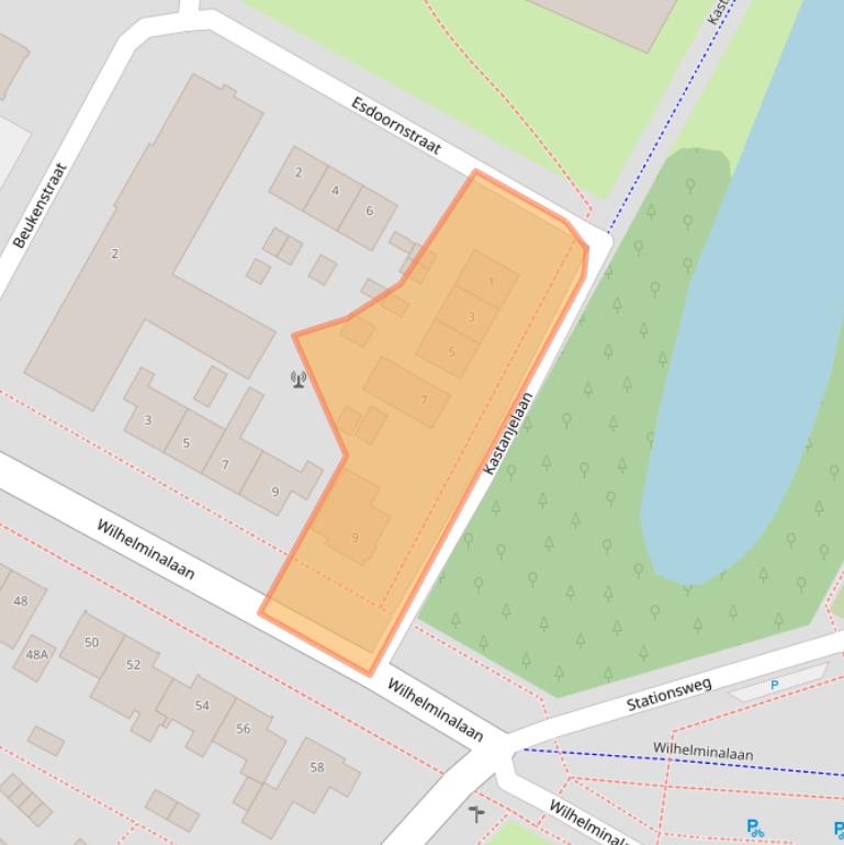 Kaart van postcodegebied 1441EH.