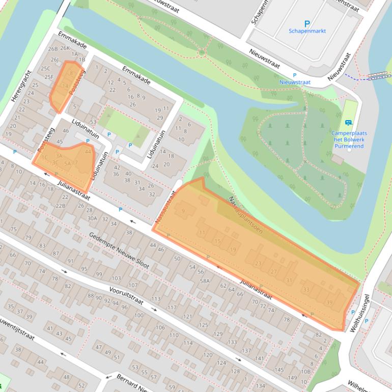Kaart van postcodegebied 1441EN.