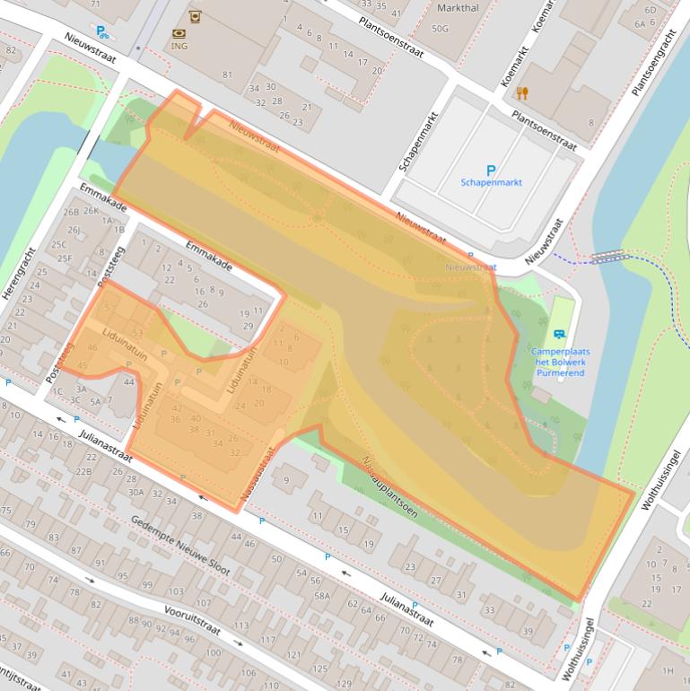 Kaart van postcodegebied 1441EX.