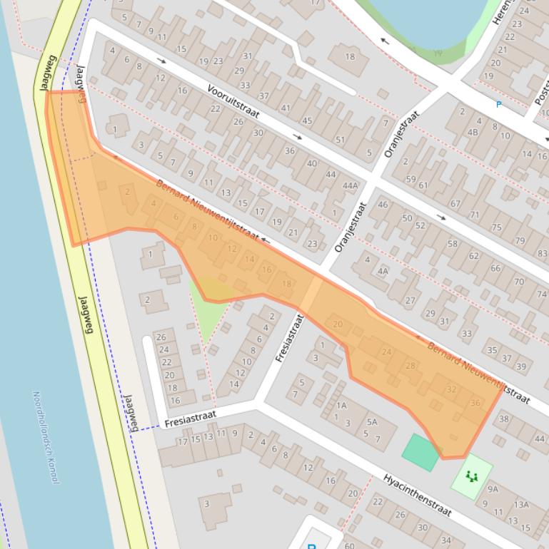 Kaart van postcodegebied 1441GC.