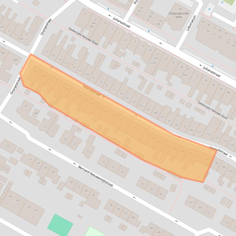 Kaart van postcodegebied 1441GL.
