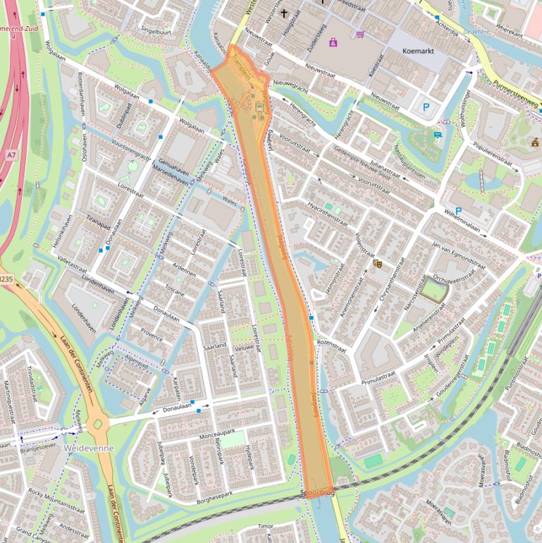 Kaart van postcodegebied 1441GP.