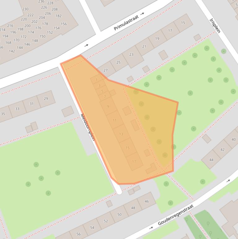 Kaart van postcodegebied 1441HE.