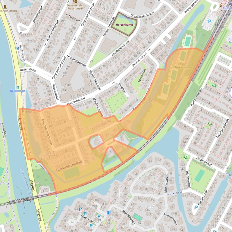 Kaart van postcodegebied 1441HG.