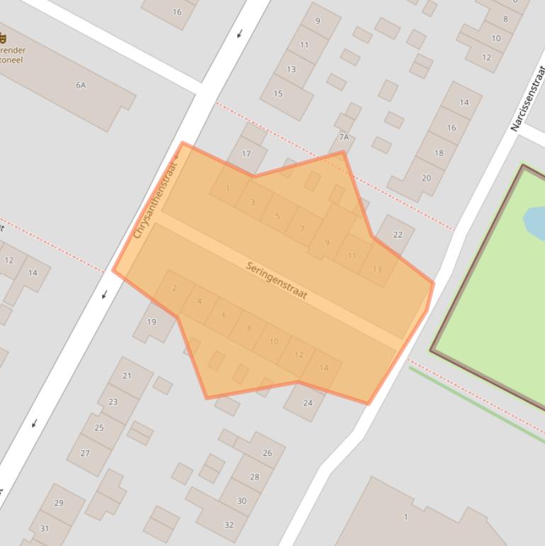 Kaart van postcodegebied 1441HP.