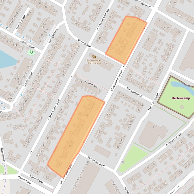 Kaart van postcodegebied 1441HT.