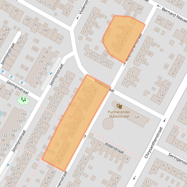 Kaart van postcodegebied 1441HX.