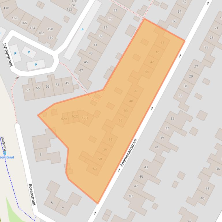 Kaart van postcodegebied 1441HZ.