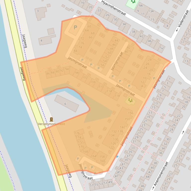 Kaart van postcodegebied 1441JX.