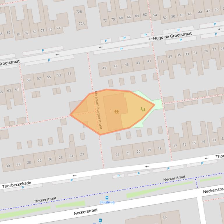Kaart van postcodegebied 1441JZ.