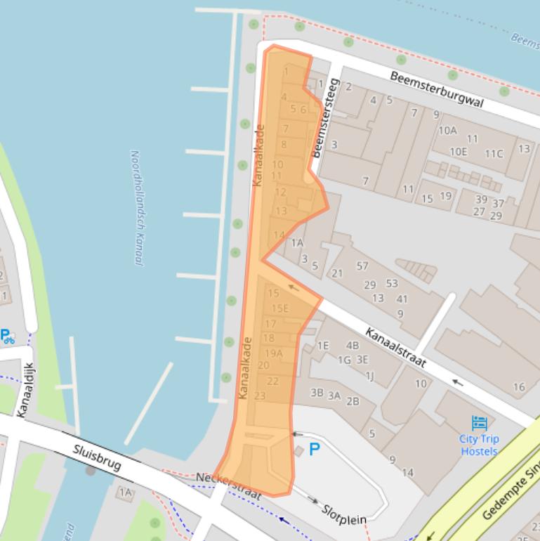 Kaart van postcodegebied 1441KC.