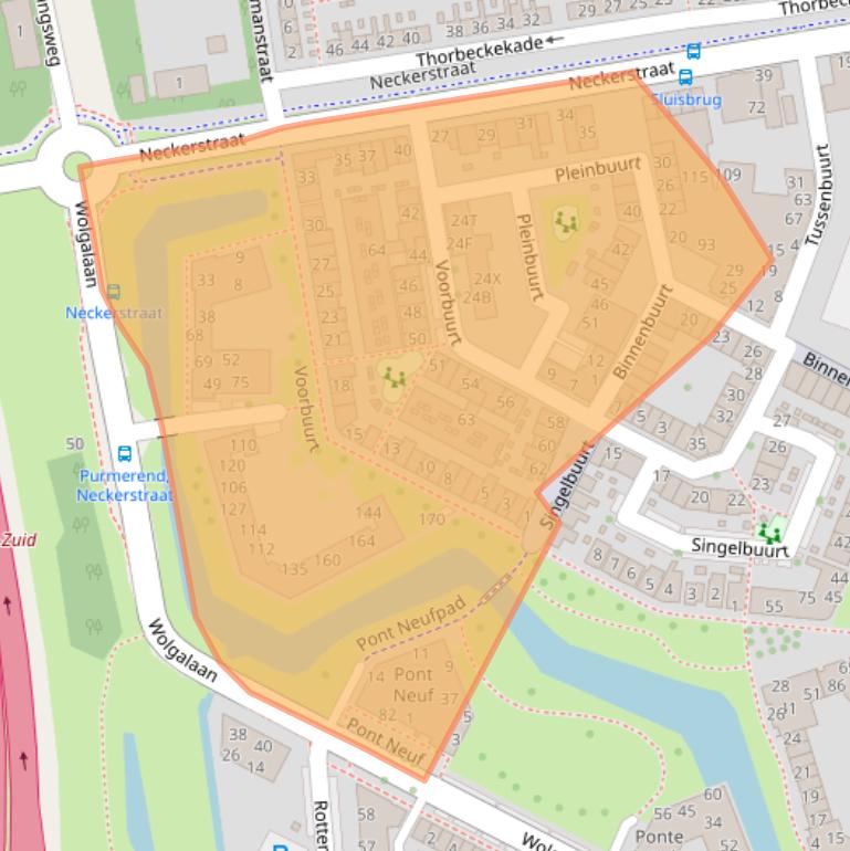 Kaart van postcodegebied 1441KV.