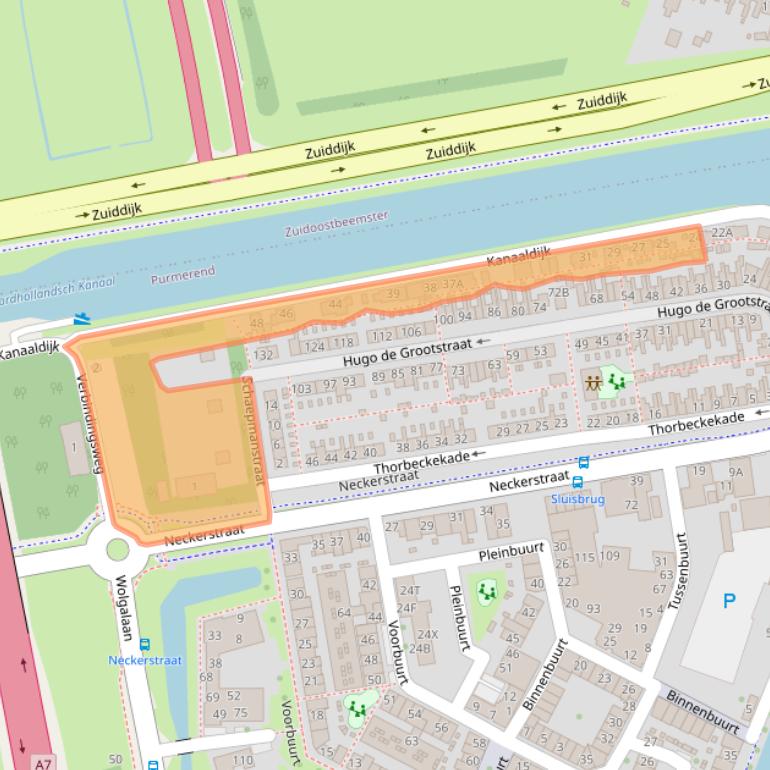 Kaart van postcodegebied 1441LC.