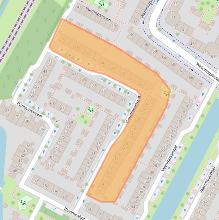 Kaart van postcodegebied 1441LL.