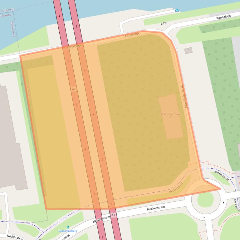 Kaart van postcodegebied 1441MD.