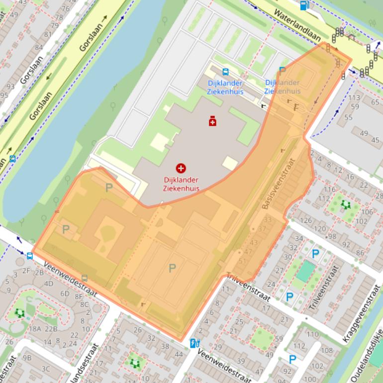 Kaart van postcodegebied 1441ML.