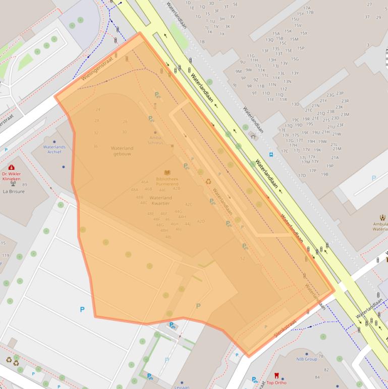 Kaart van postcodegebied 1441MP.