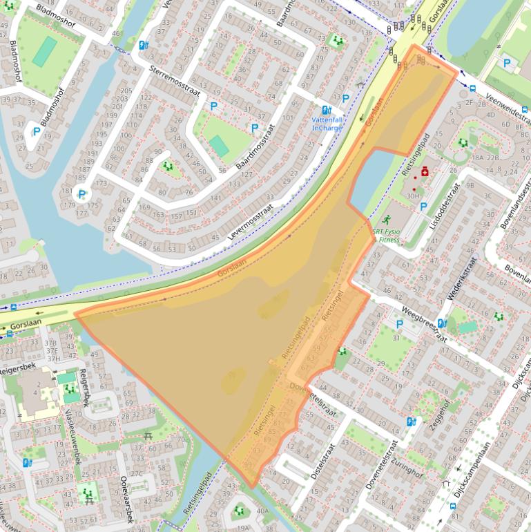 Kaart van postcodegebied 1441NM.