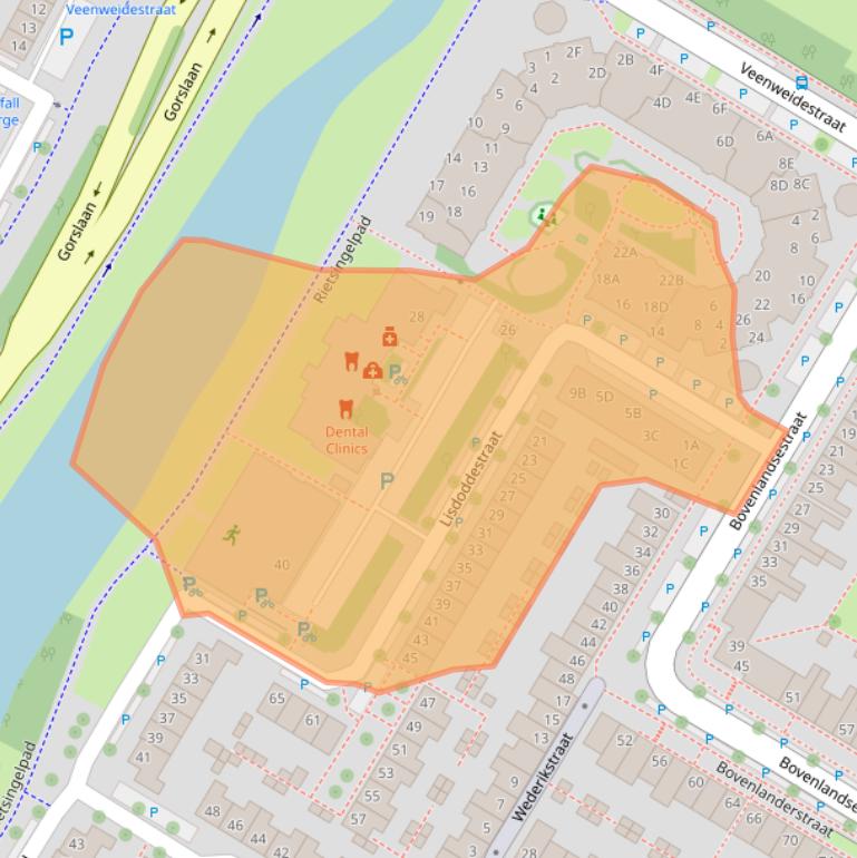 Kaart van postcodegebied 1441NN.