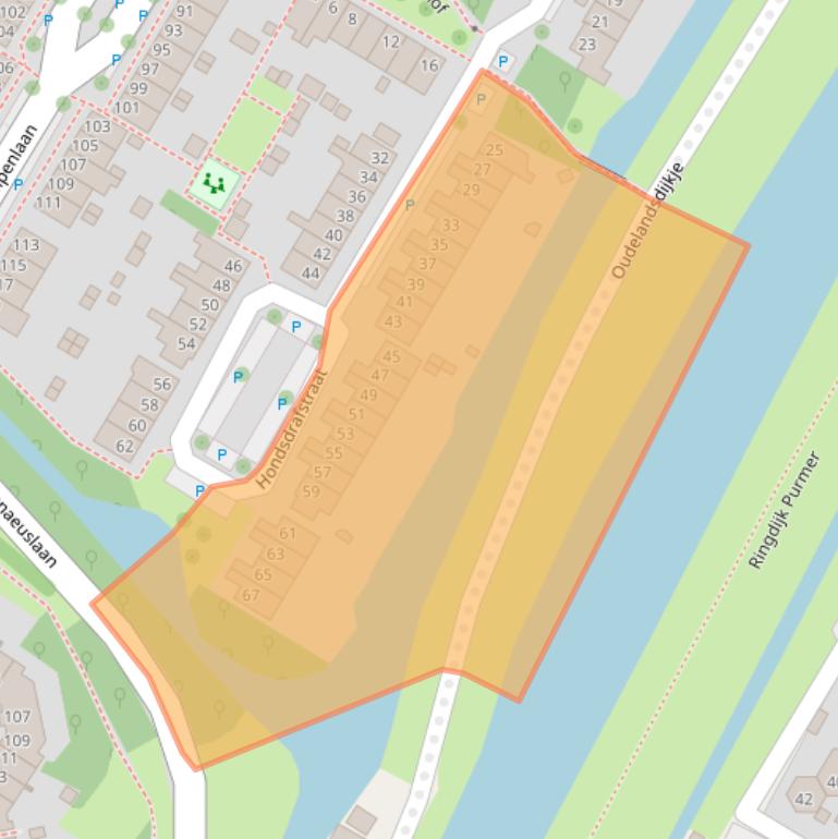 Kaart van postcodegebied 1441PC.