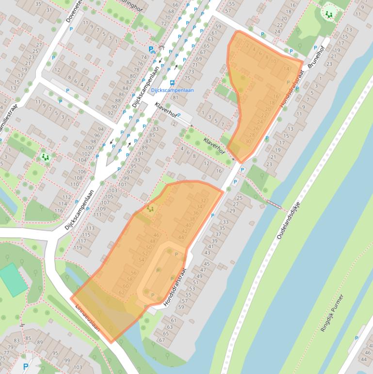 Kaart van postcodegebied 1441PD.