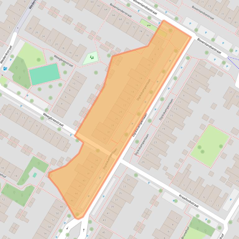 Kaart van postcodegebied 1441PN.