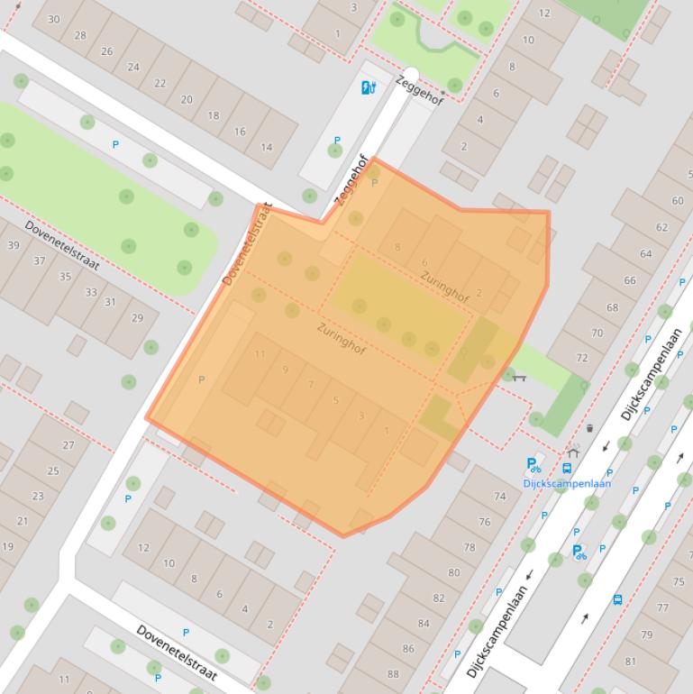 Kaart van postcodegebied 1441PW.