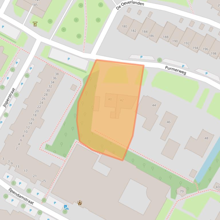 Kaart van postcodegebied 1441RB.