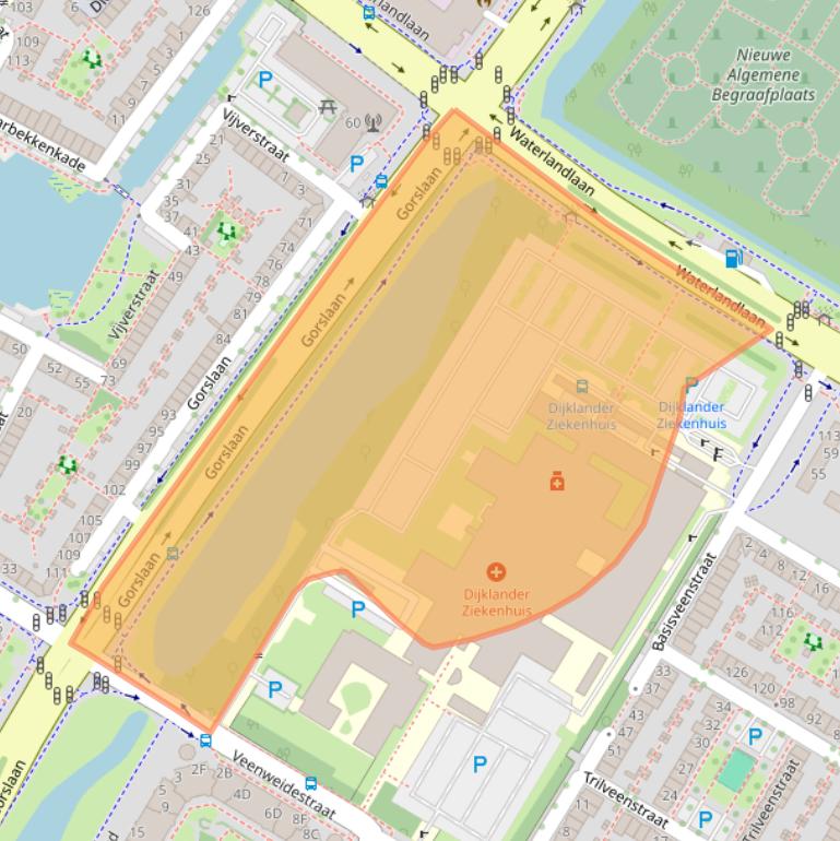 Kaart van postcodegebied 1441RN.