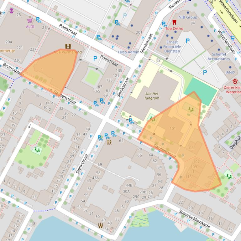 Kaart van postcodegebied 1441RX.