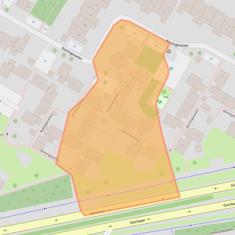 Kaart van postcodegebied 1441SC.