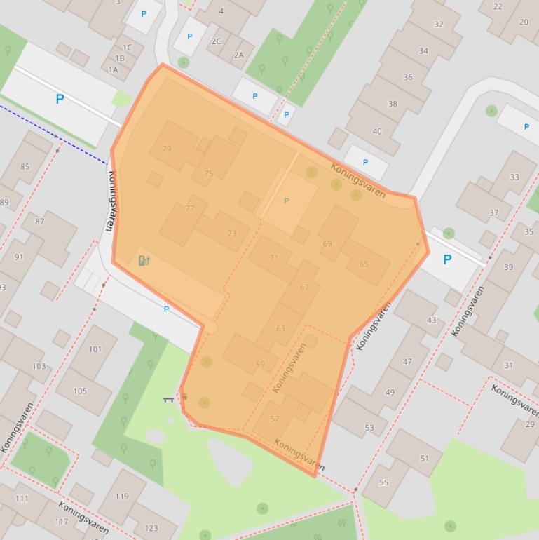 Kaart van postcodegebied 1441SE.