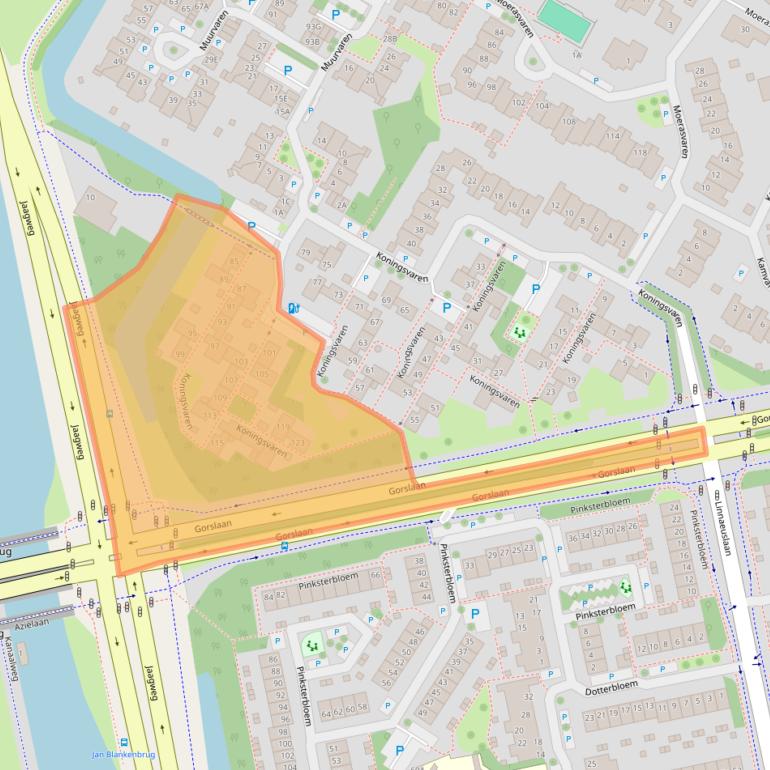 Kaart van postcodegebied 1441SG.