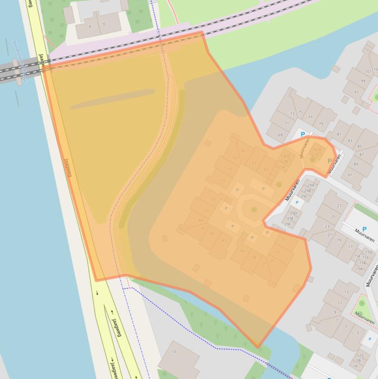 Kaart van postcodegebied 1441SK.