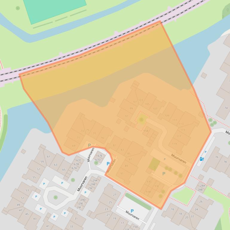 Kaart van postcodegebied 1441SL.