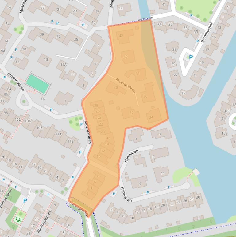 Kaart van postcodegebied 1441SP.