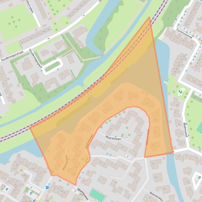 Kaart van postcodegebied 1441SR.