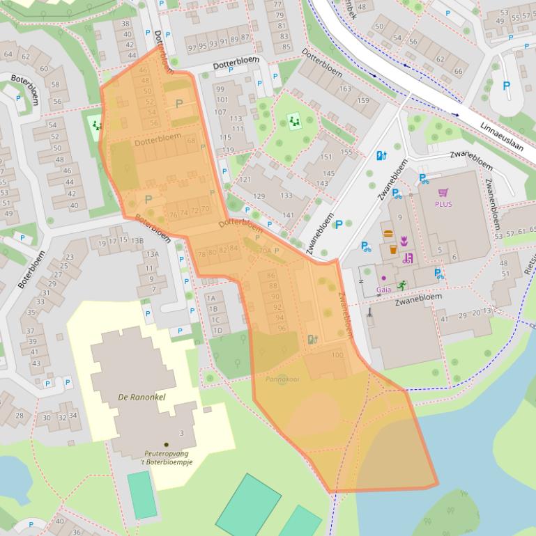 Kaart van postcodegebied 1441TP.