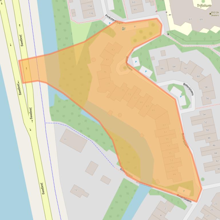 Kaart van postcodegebied 1441TV.