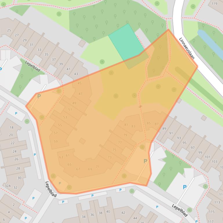 Kaart van postcodegebied 1441VG.