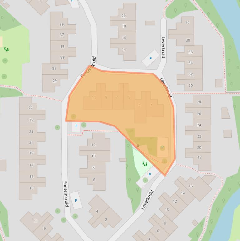 Kaart van postcodegebied 1441XM.