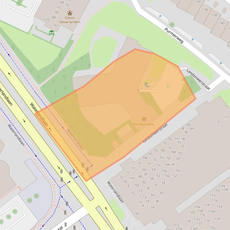 Kaart van postcodegebied 1441ZP.