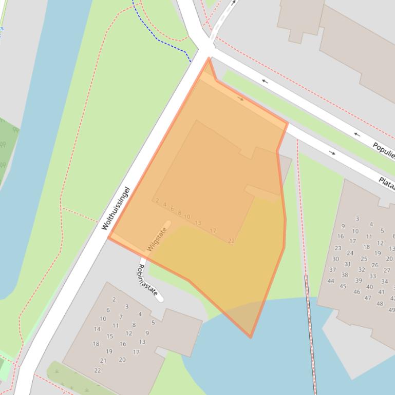 Kaart van postcodegebied 1441ZS.