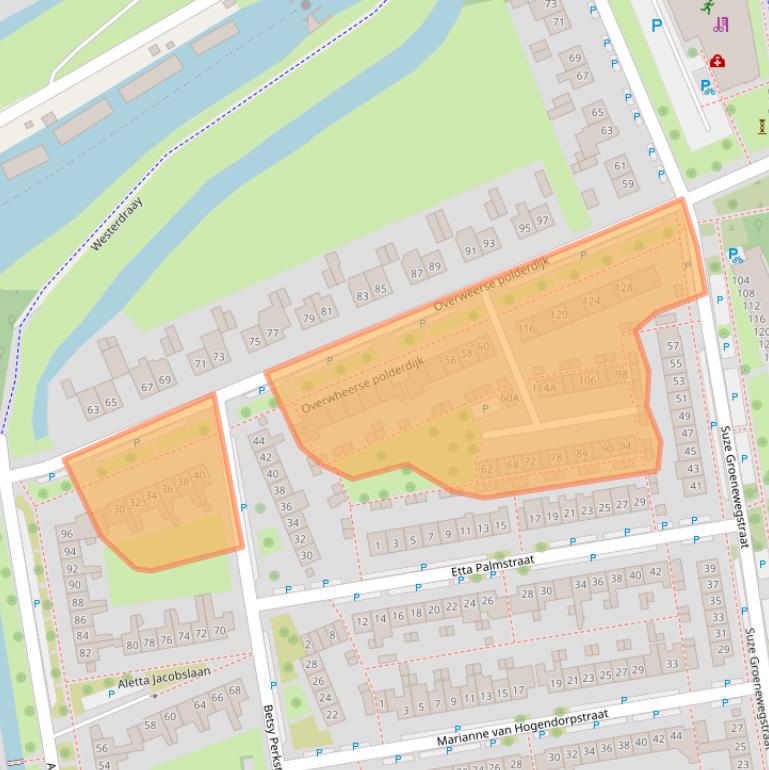 Kaart van postcodegebied 1442AE.