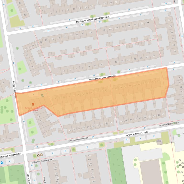 Kaart van postcodegebied 1442AW.