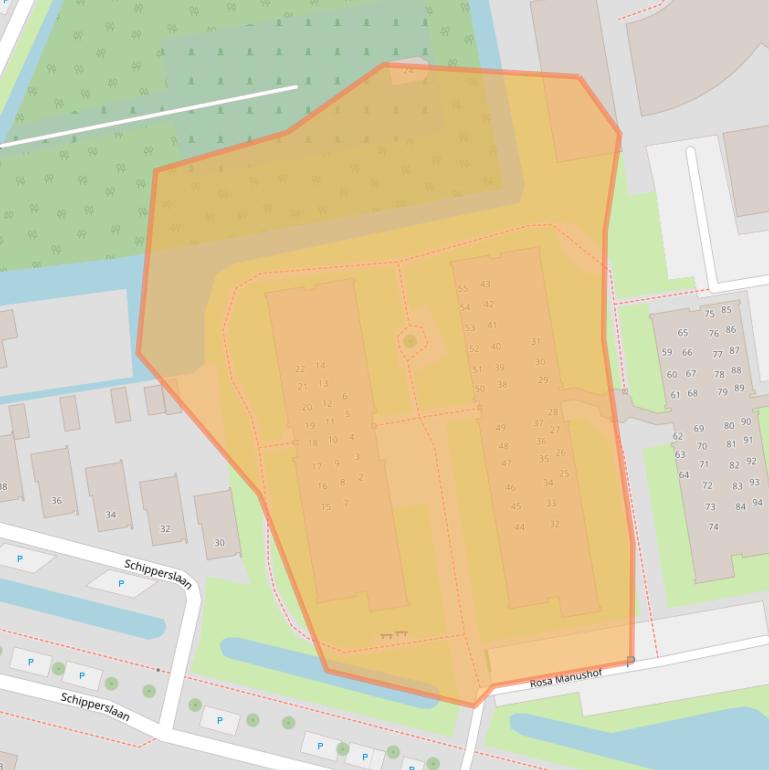 Kaart van postcodegebied 1442BH.
